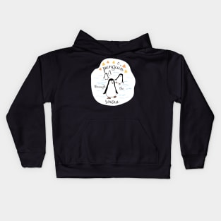 Penguin Through the Snow, Jingle Bells Kids Hoodie